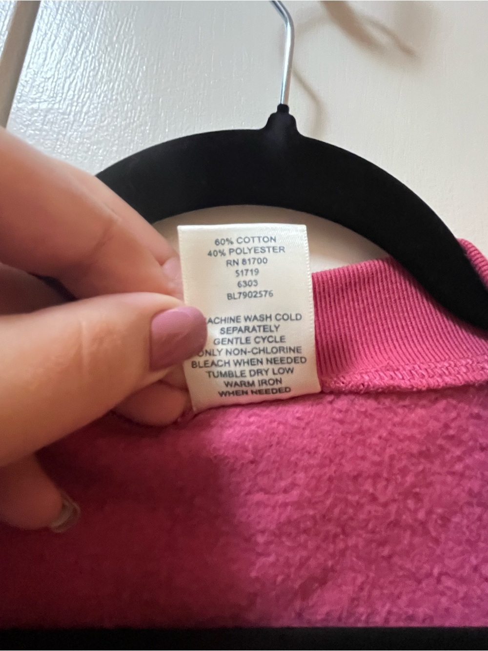 Blair Raspberry Pink Snap-Front Varsity Jacket - Picture 4 of 5